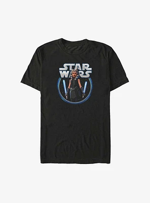 Star Wars: The Clone Wars Ahsoka Dual Sabers Big & Tall T-Shirt