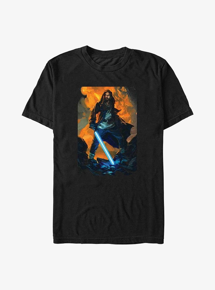 Star Wars Kenobi Paint Big & Tall T-Shirt