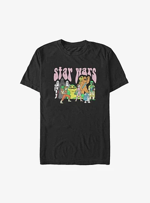 Star Wars Psychedelic Characters Big & Tall T-Shirt