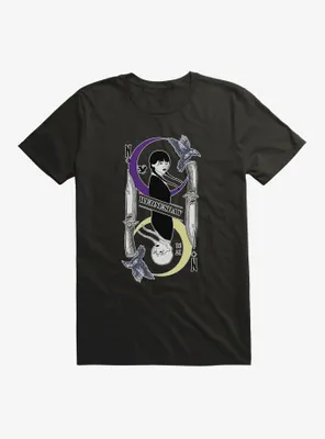 Wednesday Moon And Stars Doppleganger Card T-Shirt