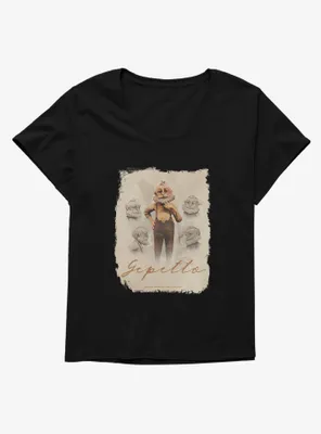 Netflix Pinocchio Gepetto Poster Womens T-Shirt Plus