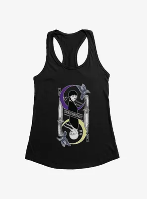 Wednesday Moon And Stars Doppleganger Card Womens Tank Top