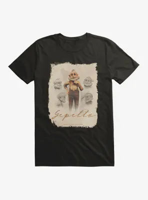 Netflix Pinocchio Gepetto Poster T-Shirt