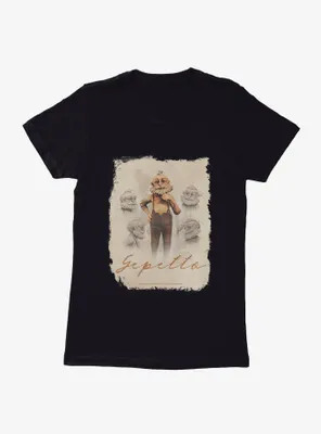 Netflix Pinocchio Gepetto Poster Womens T-Shirt