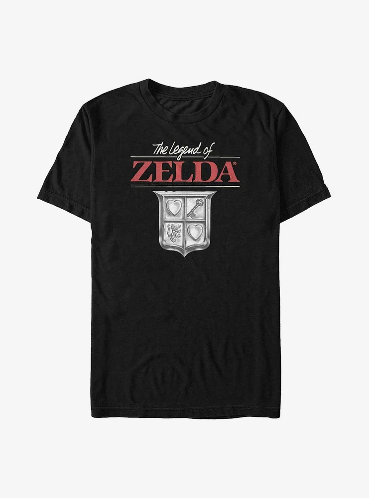 Nintendo The Legend of Zelda Heart Pieces Shield Big & Tall T-Shirt