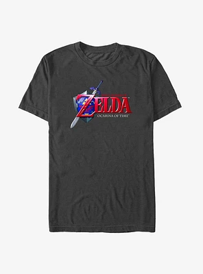 Nintendo The Legend of Zelda Ocarina Logo Big & Tall T-Shirt