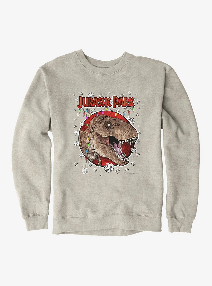 Jurassic Park Christmas Holiday T-Rex Sweatshirt