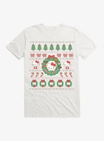 Hello Kitty Ugly Christmas Pattern T-Shirt