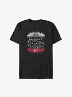 Stranger Things Alphabet Lights Big & Tall T-Shirt