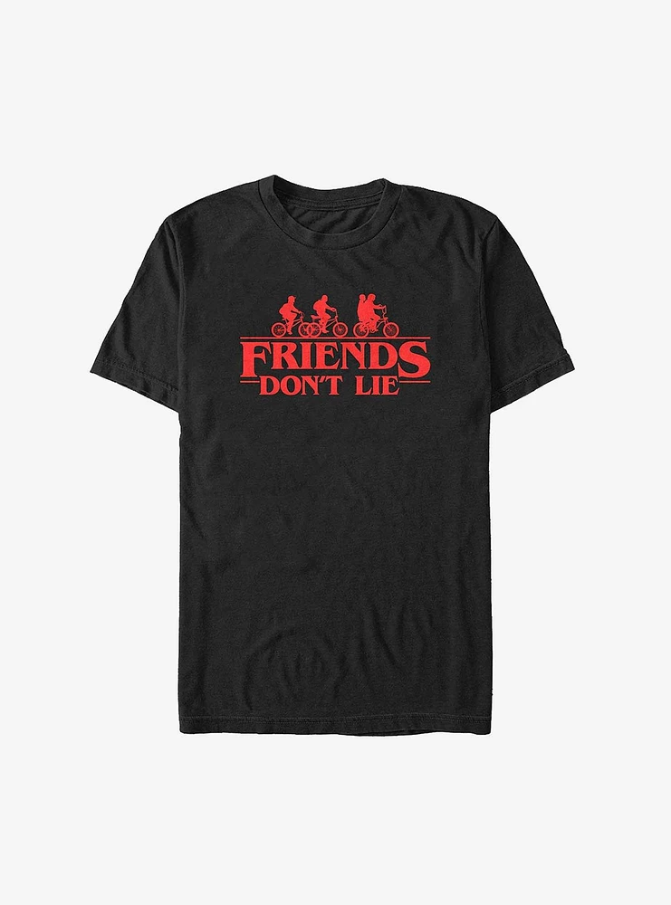 Stranger Things Friends Don't Lie Logo Big & Tall T-Shirt