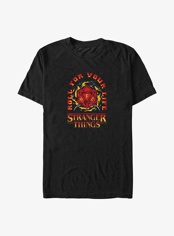 Stranger Things Fire and Dice Big & Tall T-Shirt