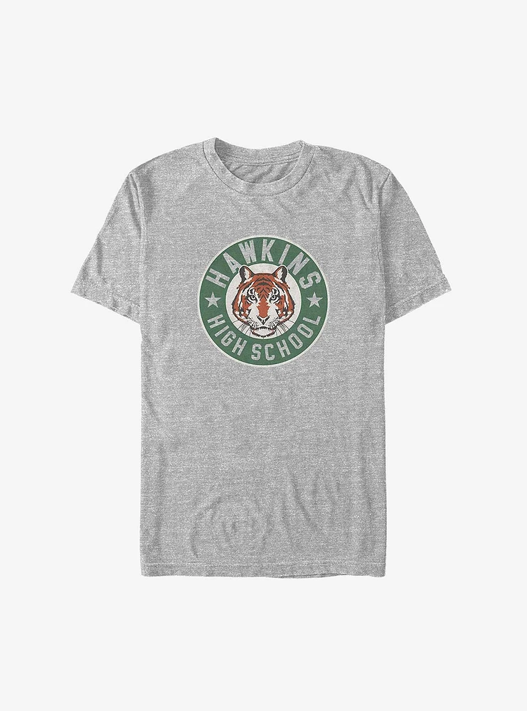 Stranger Things Hawkins High Tiger Emblem Big & Tall T-Shirt