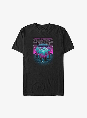 Stranger Things Neon Group Big & Tall T-Shirt