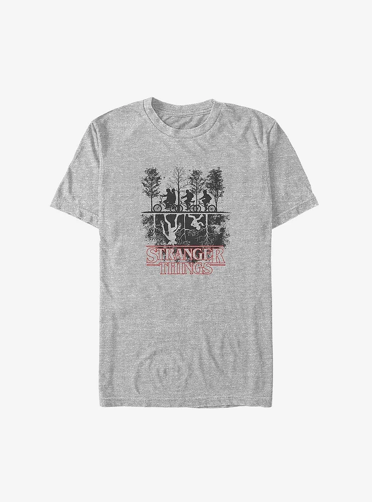 Stranger Things Upside Down Bike Ride Big & Tall T-Shirt