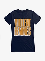 Violent Femmes Shadowed Logo Girls T-Shirt