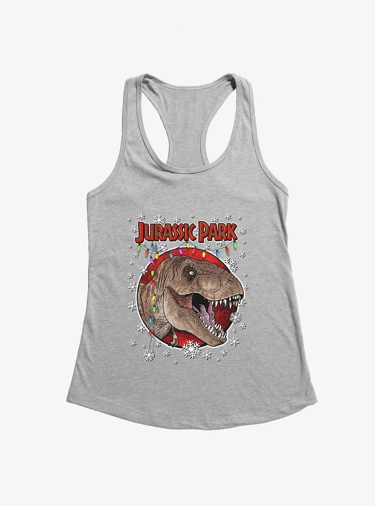 Jurassic Park Christmas Holiday T-Rex Girls Tank