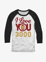 Marvel Avengers Iron Man Love You 3000 Raglan