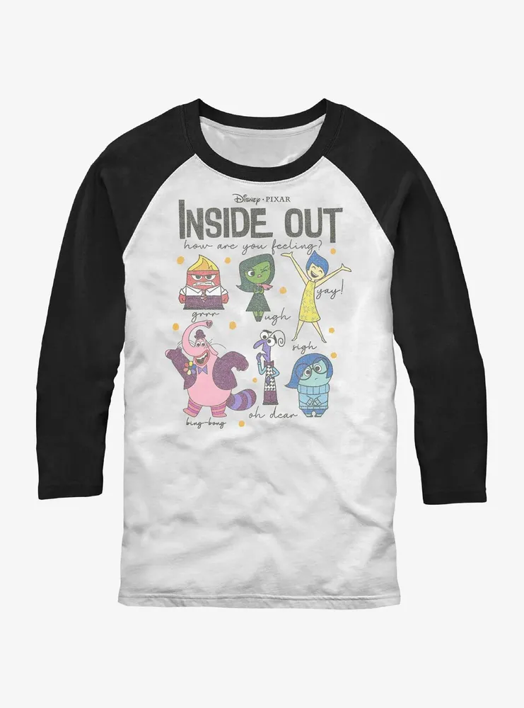 Disney Pixar Inside Out Emotions Raglan