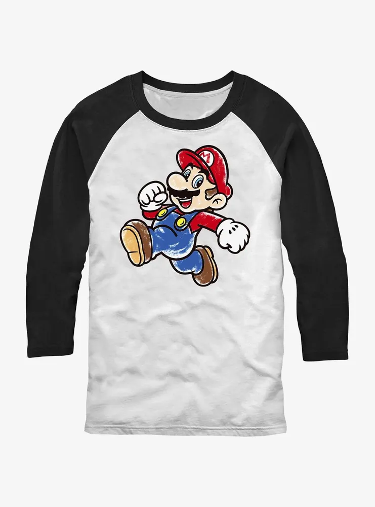 Nintendo Super Mario Bros. Colored-In Raglan