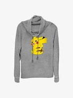 Pokemon Cheeky Pikachu Cowl Neck Long-Sleeve Top