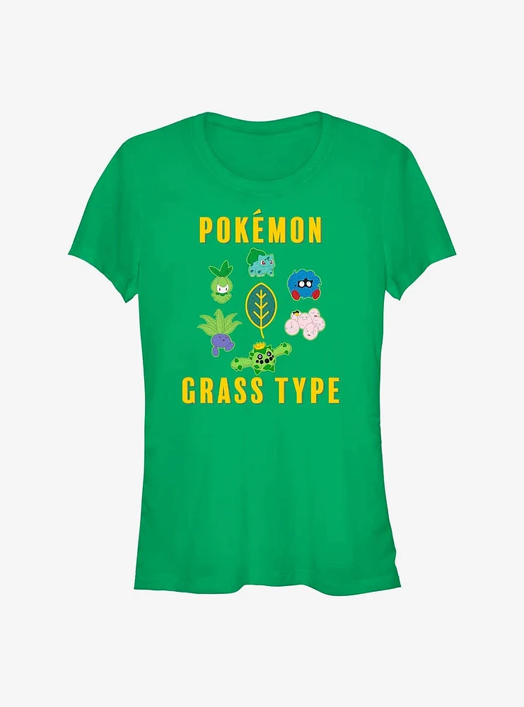 Pokemon Grass Type Girls T-Shirt