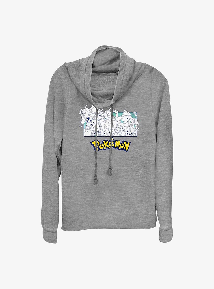 Pokemon The Classics Cowl Neck Long-Sleeve Top