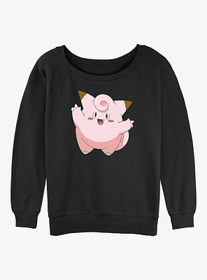 Pokemon Clefairy Girls Slouchy Sweatshirt