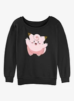 Pokemon Clefairy Girls Slouchy Sweatshirt