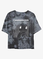 Pokemon Charmander Tie-Dye Girls Crop T-Shirt