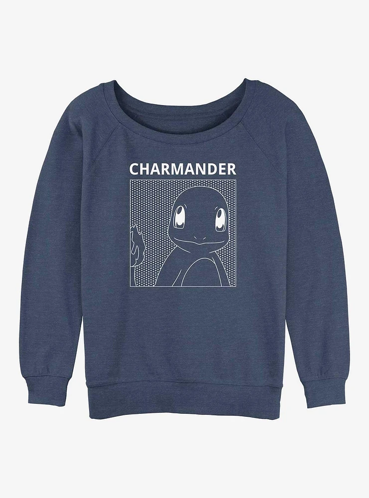 Pokemon Charmander Girls Slouchy Sweatshirt