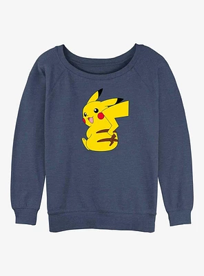 Pokemon Cheeky Pikachu Girls Slouchy Sweatshirt