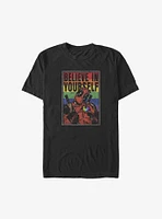 Marvel Deadpool Believe Yourself Rainbow Big & Tall T-Shirt