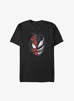 Marvel Venom Peter & Split Face Big Tall T-Shirt