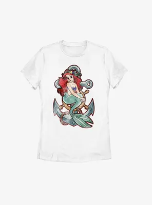 Disney The Little Mermaid Anchor Ariel Womens T-Shirt