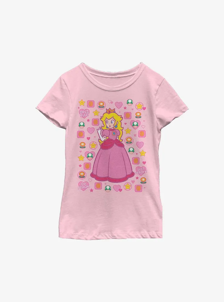 Nintendo Princess Peach Icons Youth Girls T-Shirt