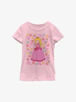 Nintendo Princess Peach Icons Youth Girls T-Shirt