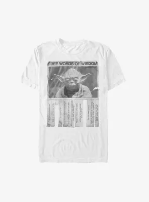 Star Wars Yoda Words Of Wisdom T-Shirt