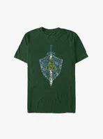 Legend Of Zelda Trifoce Shield And Master Sword T-Shirt