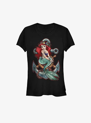 Disney The Little Mermaid Ariel Anchor Girls T-Shirt