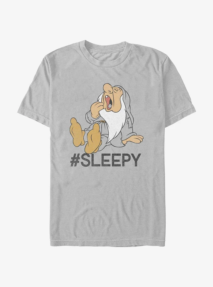 Disney Snow White and the Seven Dwarfs Hashtag Sleepy T-Shirt