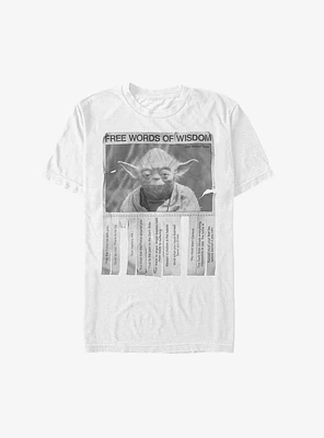 Star Wars Yoda Free Words of Wisdom T-Shirt