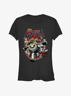 Disney Pixar Toy Story Buzz Lightyear Trial By Fire Girls T-Shirt