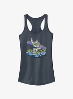 Disney Pixar Toy Story Vintage Buzz and Aliens Girls Tank