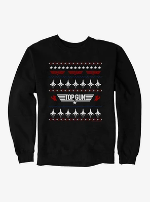 Top Gun Ugly Christmas Sweater Jets Sweatshirt