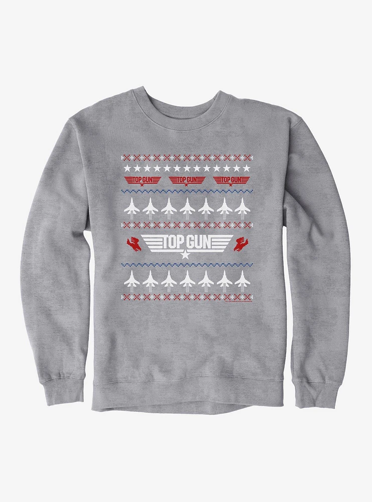 Top Gun Ugly Christmas Sweater Jets Sweatshirt