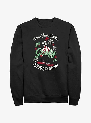 Disney Goofy Little Christmas Black Sweatshirt