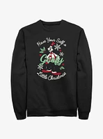 Disney Goofy Little Christmas Black Sweatshirt