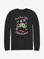 Disney Goofy Little Christmas Black Long-Sleeve T-Shirt