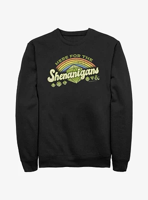 Dungeons And Dragons Here For Shenanigans Sweatshirt