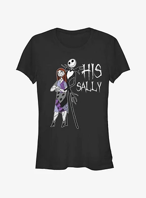 The Nightmare Before Christmas His Sally Girls T-Shirt